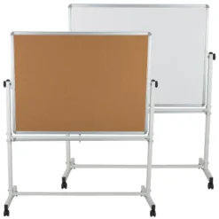 Flash Furniture HERCULES Series Reversible Mobile Cork Bulletin Board And White Board Stand With Pen Tray -Stationery Sphere Outlet Store GUEST fcfc253c 6f47 4070 a4c2 60a96648ff3f