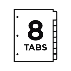 Avery Print & Apply Clear Label Dividers W/Color Tabs 8-Tab Letter 25 Sets 11993 -Stationery Sphere Outlet Store GUEST fdedcccc 5cbd 49a8 9d24 cd4f4f39b88f