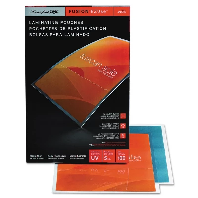 Esselte Swingline EZUse Thermal Laminating Pouches 5 Mil 11 1/2 X 17 1/2 100/Box 3740474 3 Esselte Swingline EZUse Thermal Laminating Pouches 5 Mil 11 1/2 X 17 1/2 100/Box 3740474 - Image 3