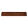 26" X 4" Hutton Wall Pocket Shelf Walnut Brown - Kate & Laurel All Things Decor