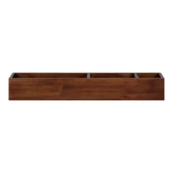 26" X 4" Hutton Wall Pocket Shelf Walnut Brown - Kate & Laurel All Things Decor